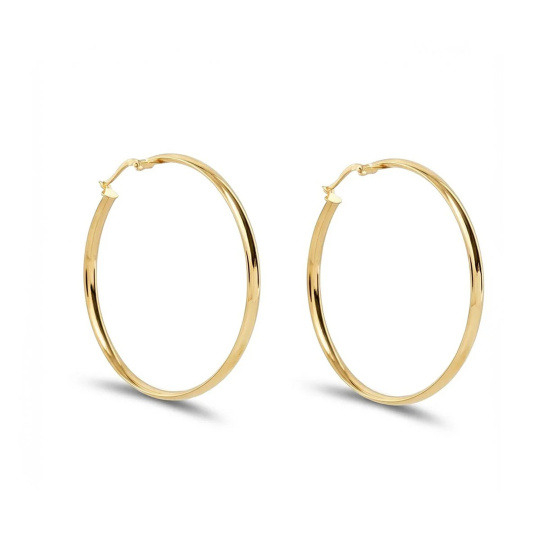 Pendientes de aro de oro de 14 quilates