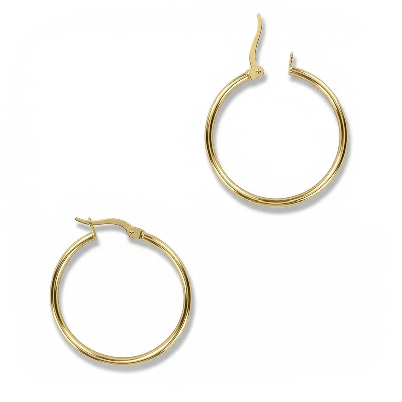 14K-Gold-Kreis-Hoop-Ohrringe-3