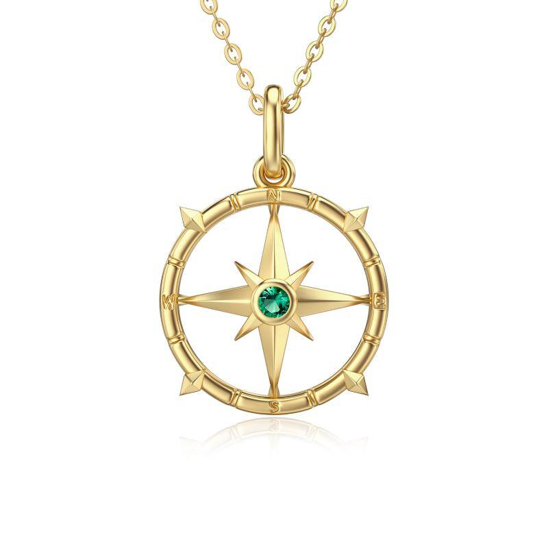 14K Gold Cubic Zirc… - image