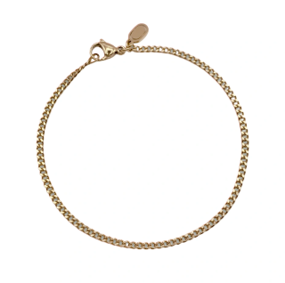 Sterling Silver with Yellow Gold Plated Connell Link Chain 2mm-2