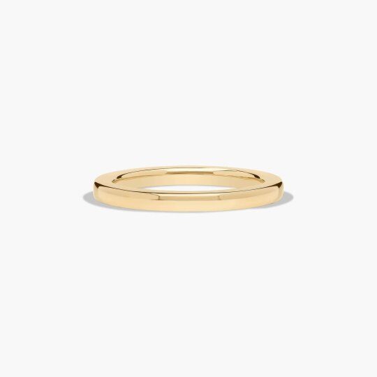 Fede nuziale in oro 10K Contour da 2 mm