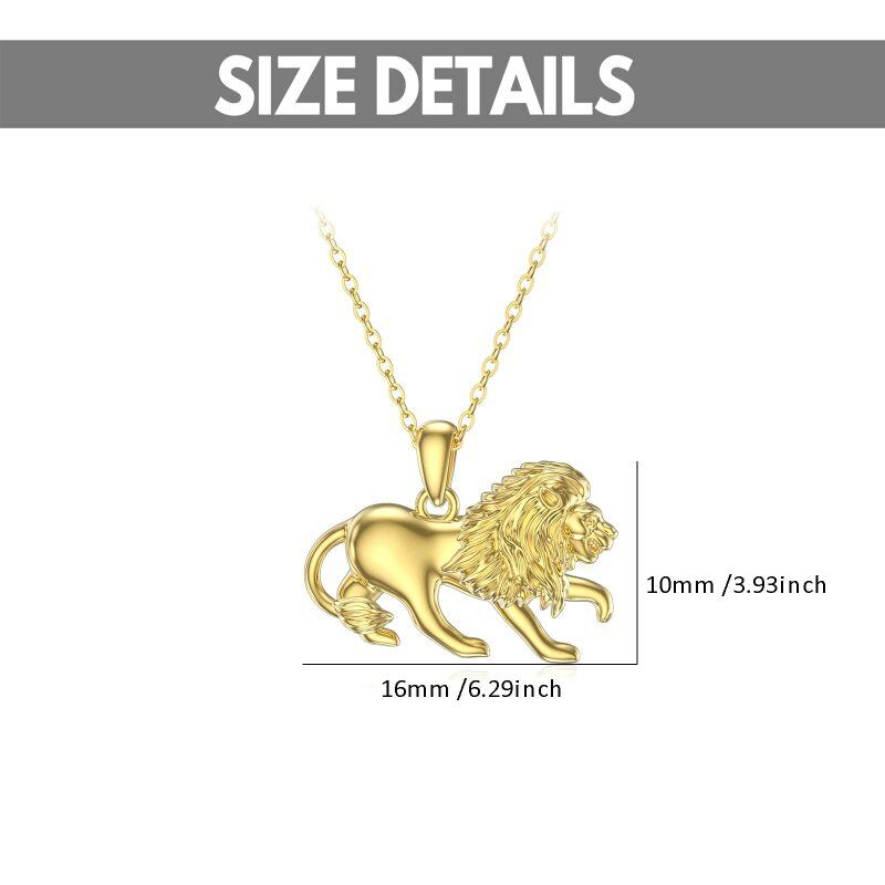 10K Gold Couple Pendant Necklace-5
