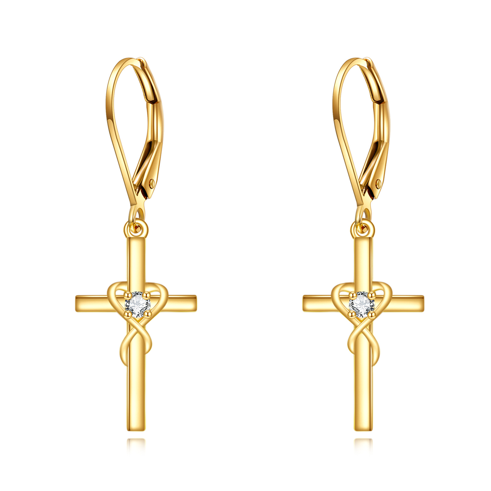 14K Gold Cubic Zirc… - image