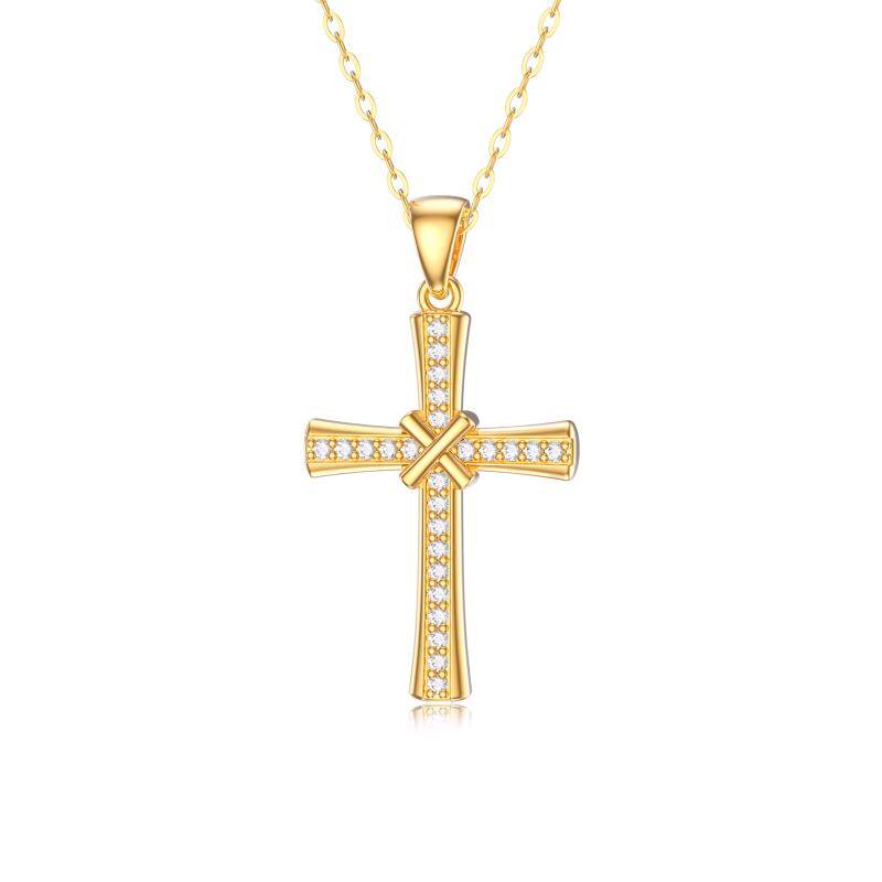 14K Gold Cubic Zirc… - image
