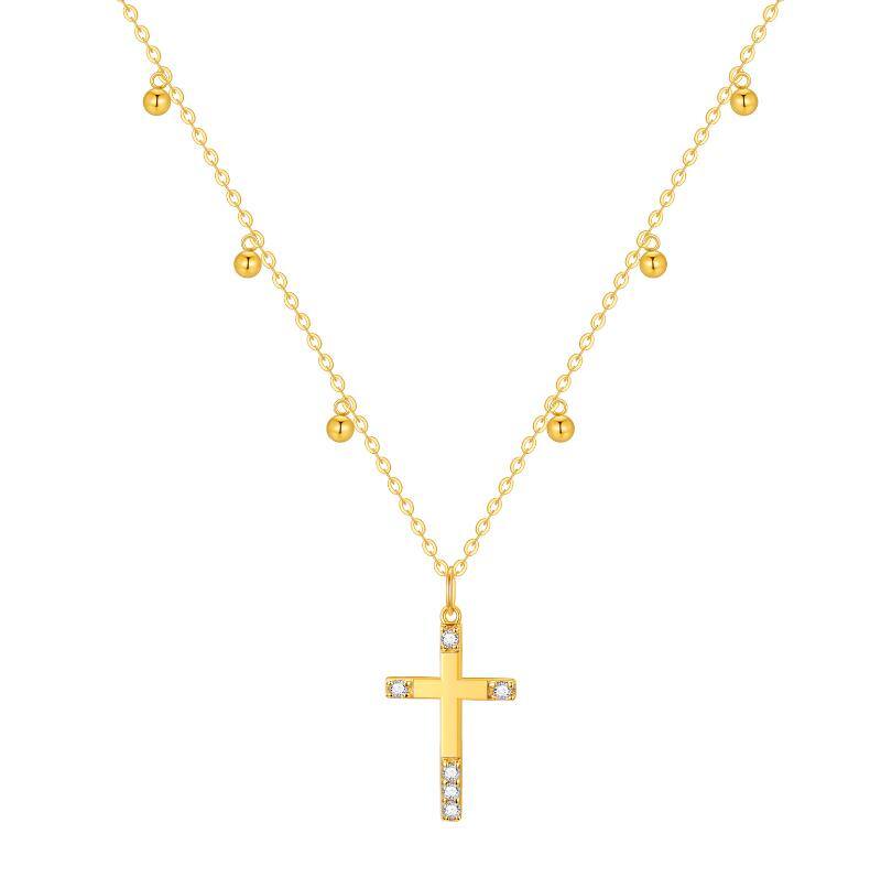 14K Gold Cubic Zirc… - image