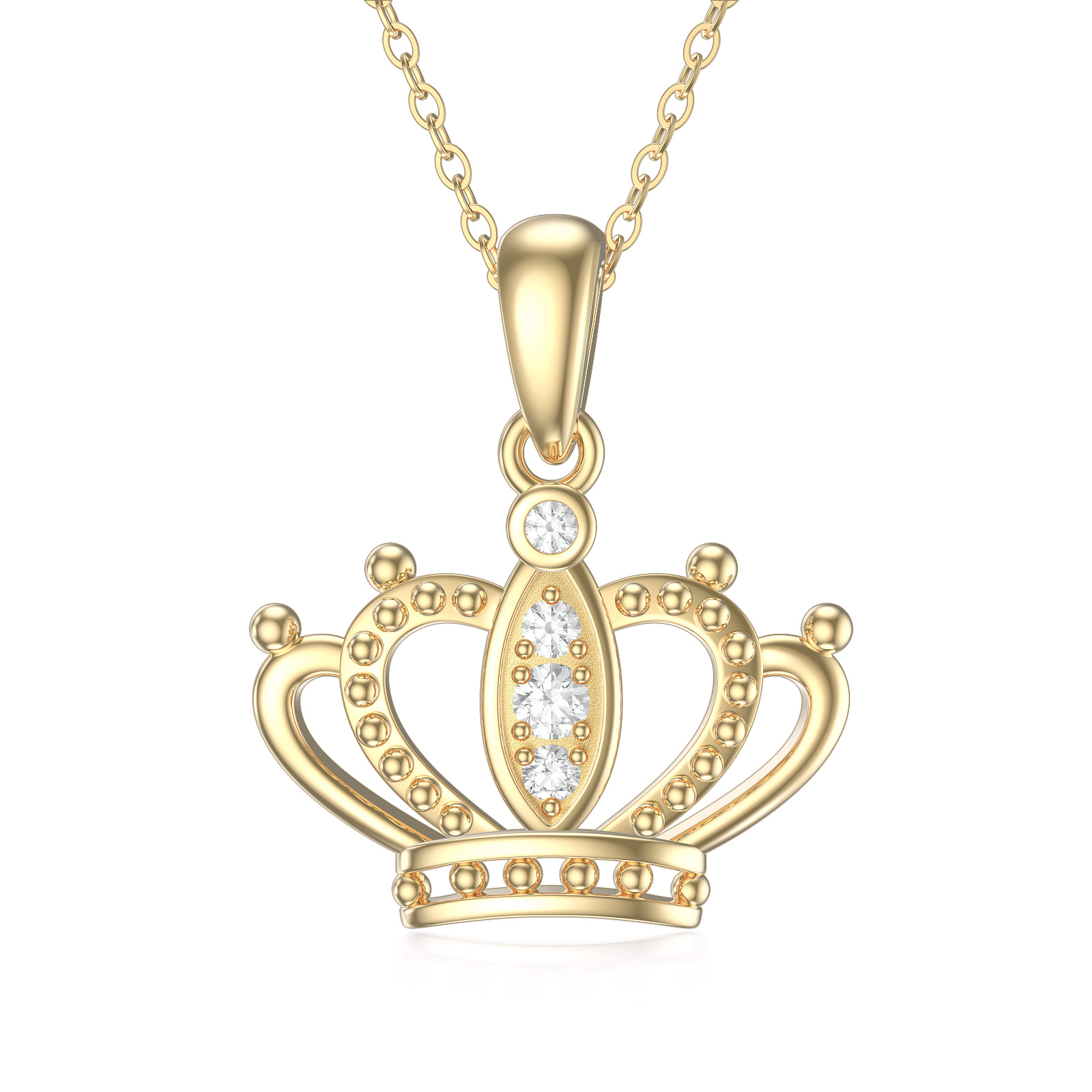 14K Gold Cubic Zirc… - image