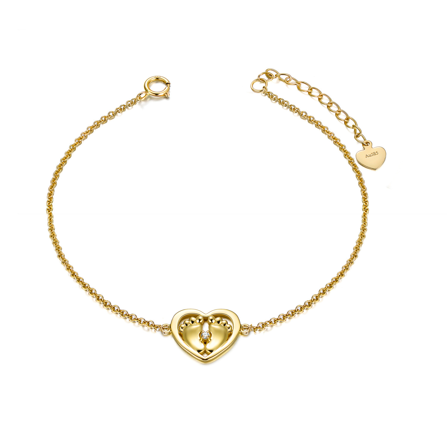 14K Gold Crystal Fo… - image