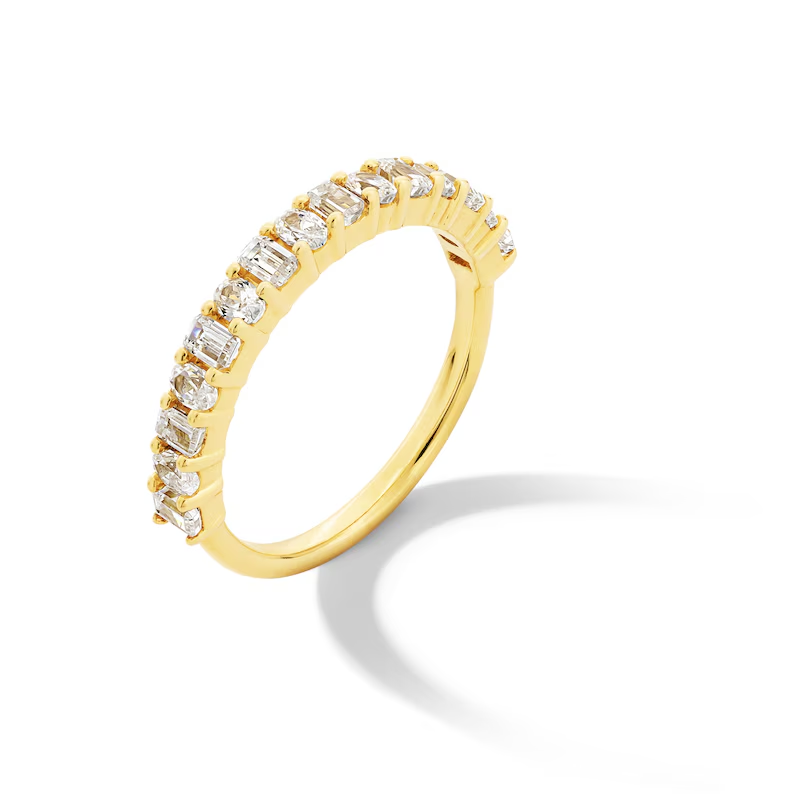 Anel de casamento em ouro branco de 10 quilates com diamante oval criado em laboratório de 1 quilate (total) - cor D, pureza VVS1, certificado IGI.-3