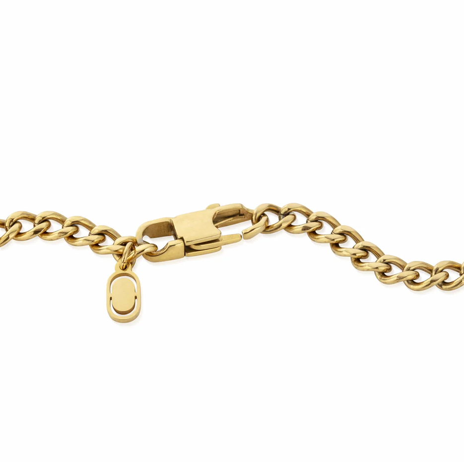 Sterling Silver with Yellow Gold Plated Cuban Link Chain for Men 4mm-3