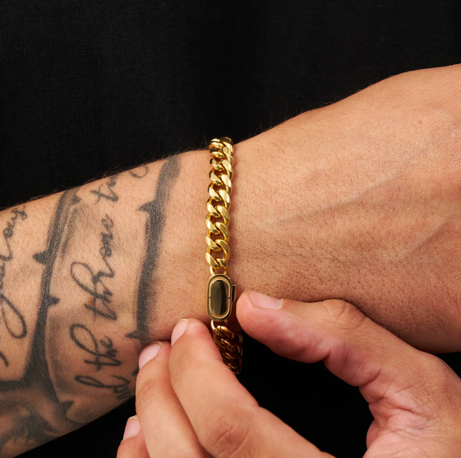 14K Gold Cuban Link Chain for Men 8mm-3