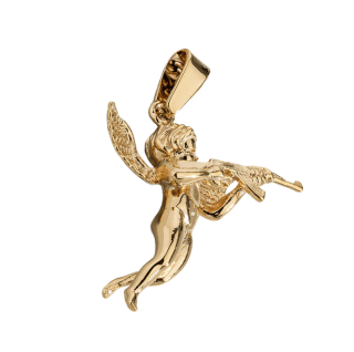 Sterling Silver with Yellow Gold Plated Cupid's Revenge Pendant Charms-1
