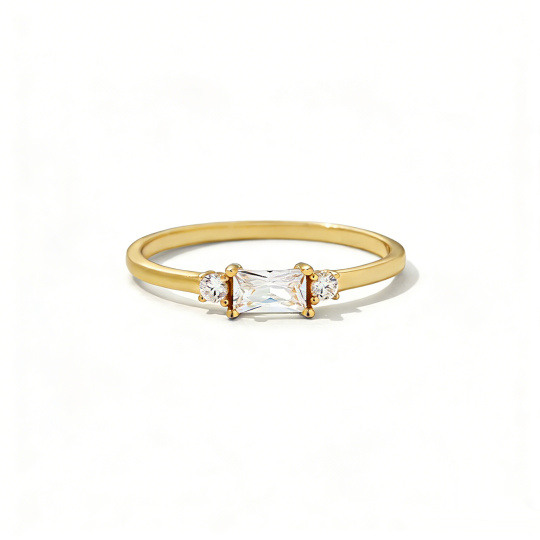 Anillo de compromiso personalizado con diamante creado en laboratorio, talla cojín, oro de 14 quilates, claridad VVS1, 3EX