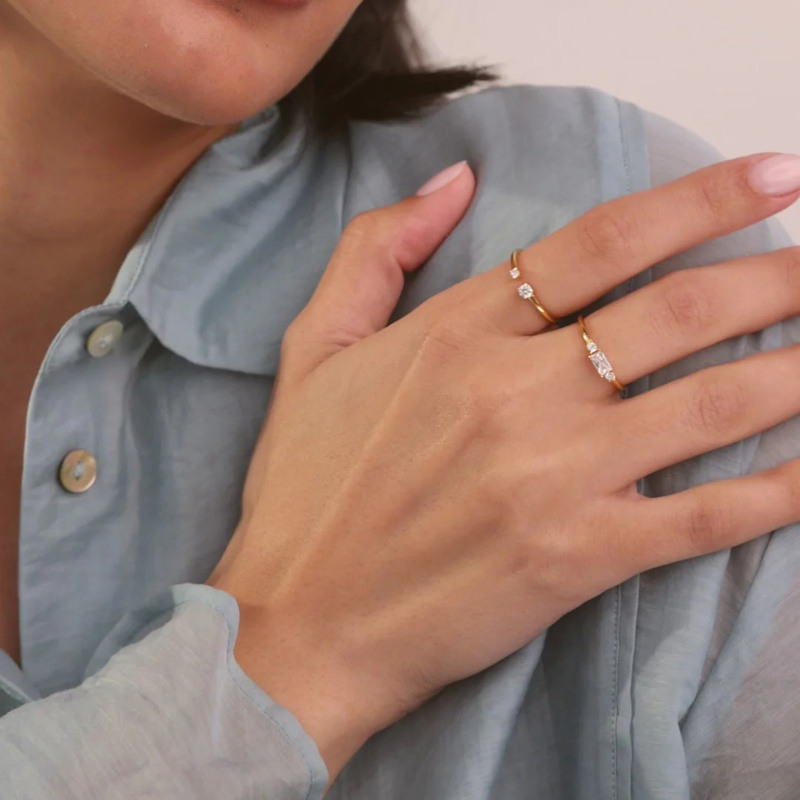 14K Gold Cushion Cut Lab Created Diamond Custom Engagement Ring VVS1 Clarity 3EX-2