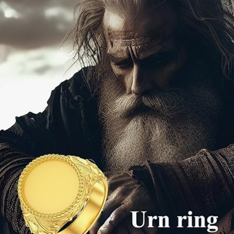 Anillo grabado personalizado de oro de 10 quilates para hombre-5