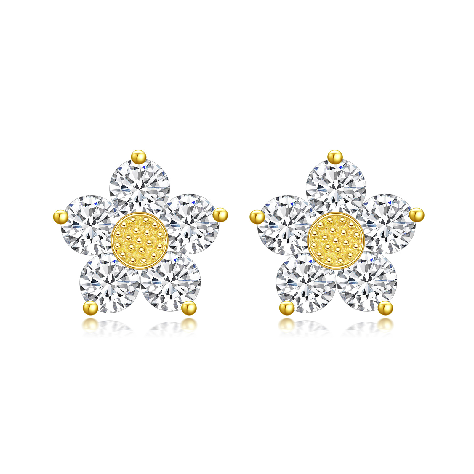 14K Gold Cubic Zirc… - image