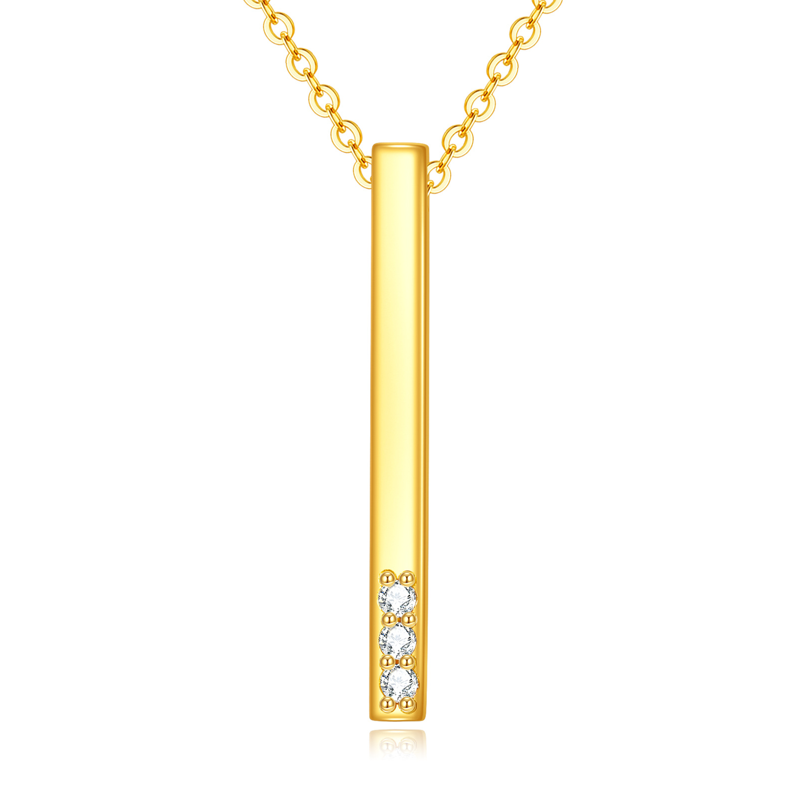 14K Gold Diamond Ba… - image