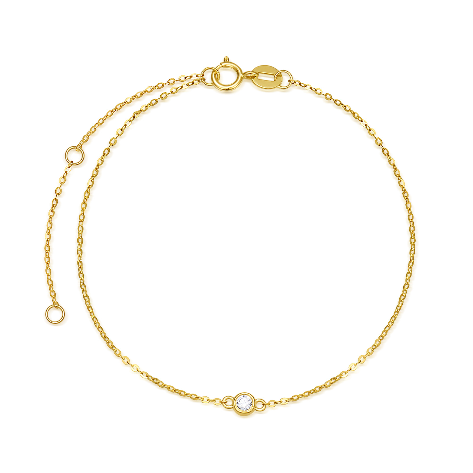 14K Gold Diamond Ch… - image