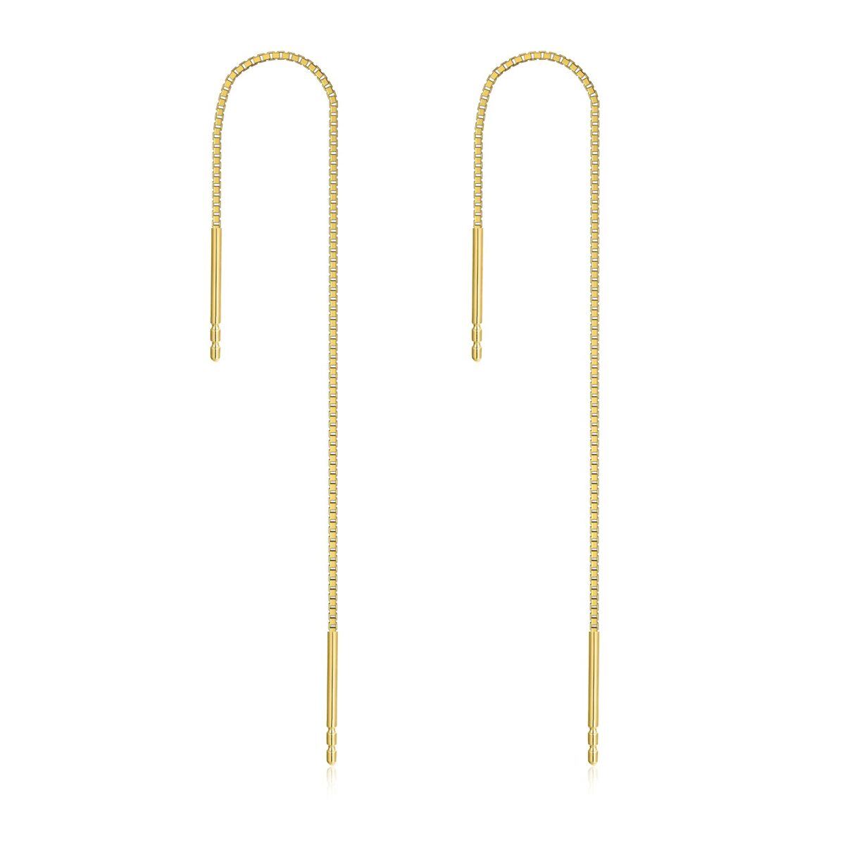 14K Gold Drop Earrings-1