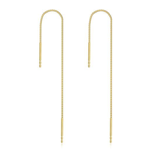 14K Gold Drop Earrings