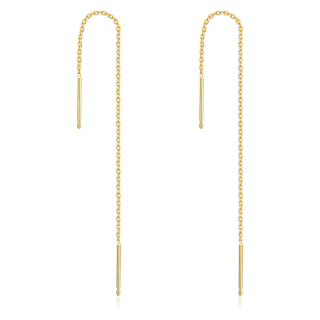 14K Gold Drop Earrings-2