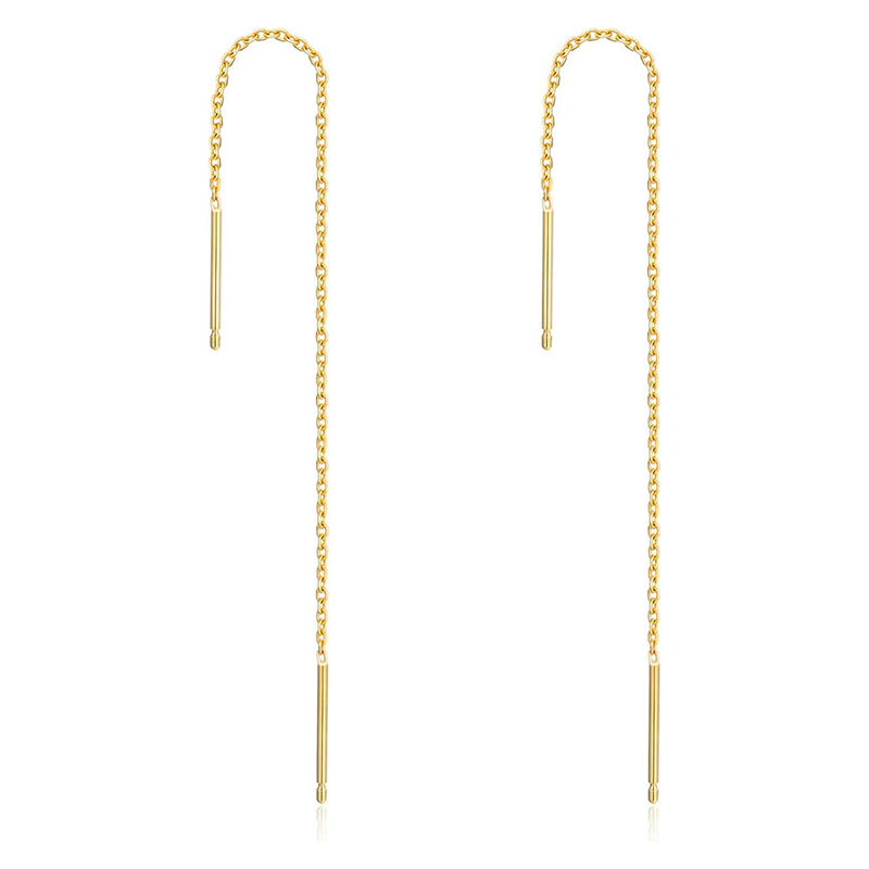 14K Gold Drop Earrings