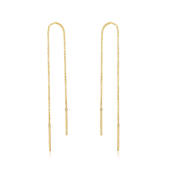 Boucles d'oreilles pendantes en or 14K