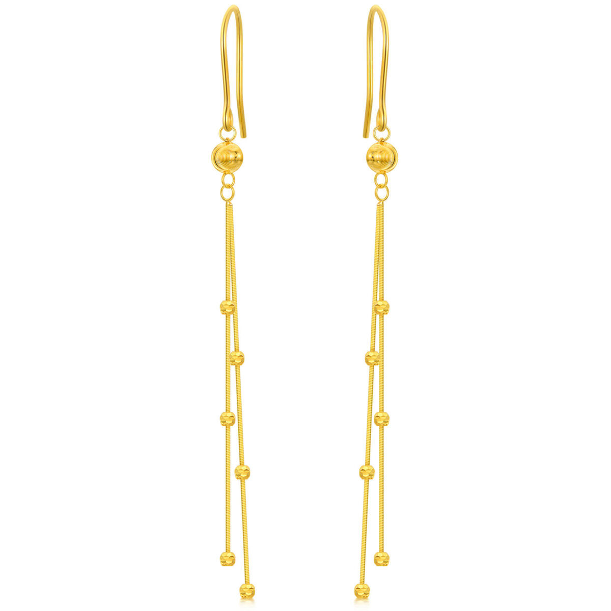 14K Gold Drop Earrings for Women-1