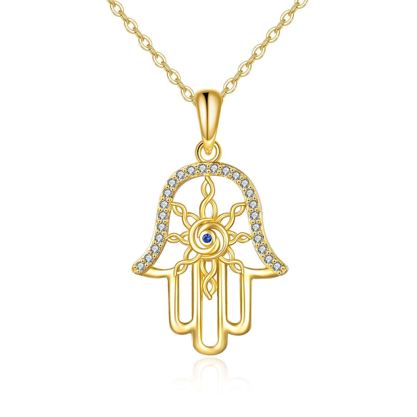 14K Gold Evil Eye &… - image