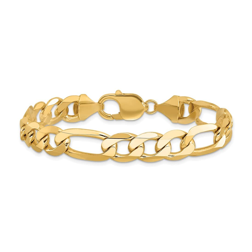 14K Gold Figaro Link Bracelet-1