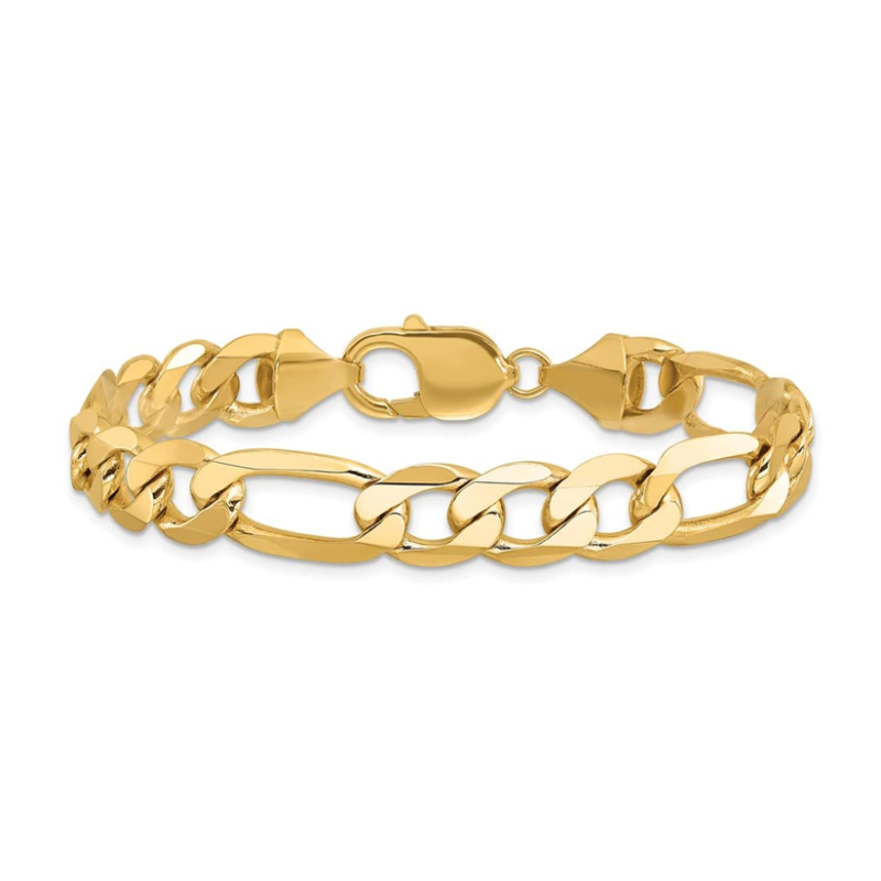 18K Gold Figaro Link Bracelet-1