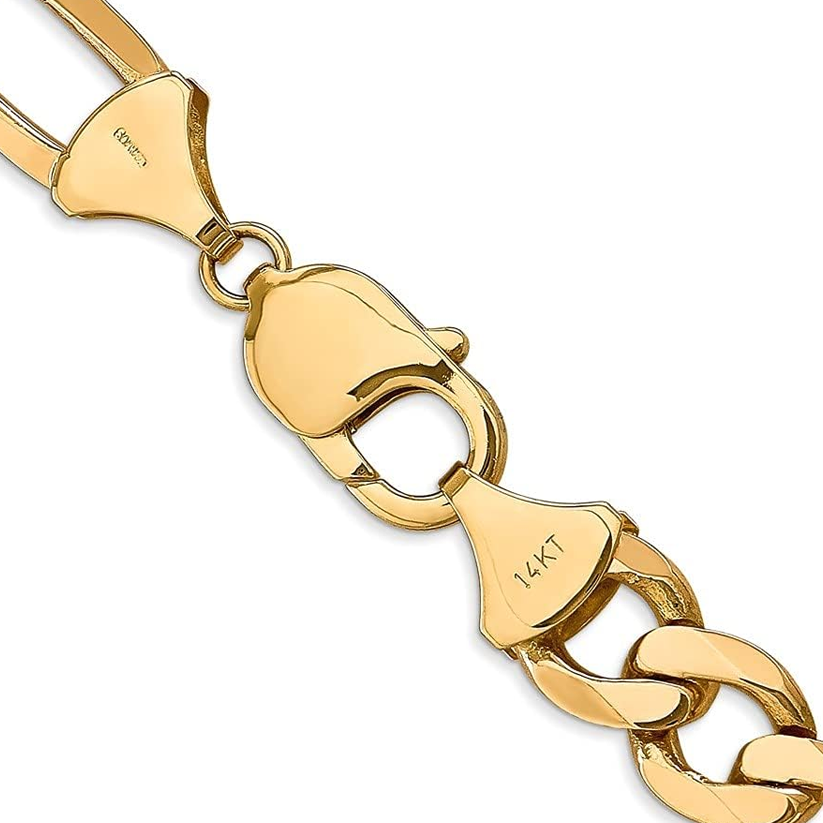 14K Gold Figaro Link Bracelet-2
