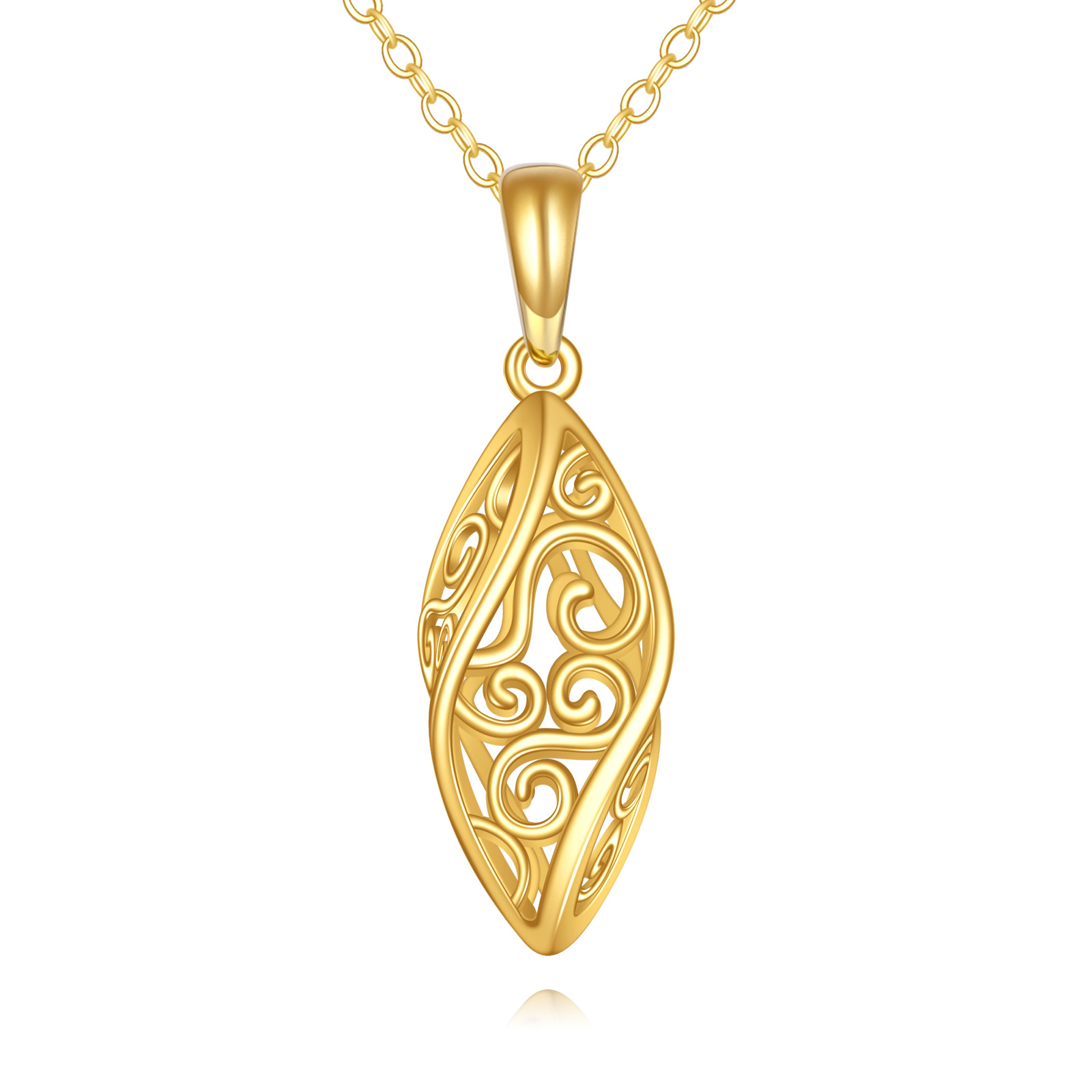 14K Gold Filigree 3… - image