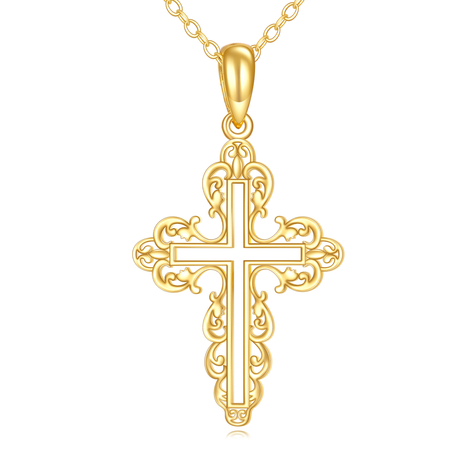 14K Gold Filigree O… - image