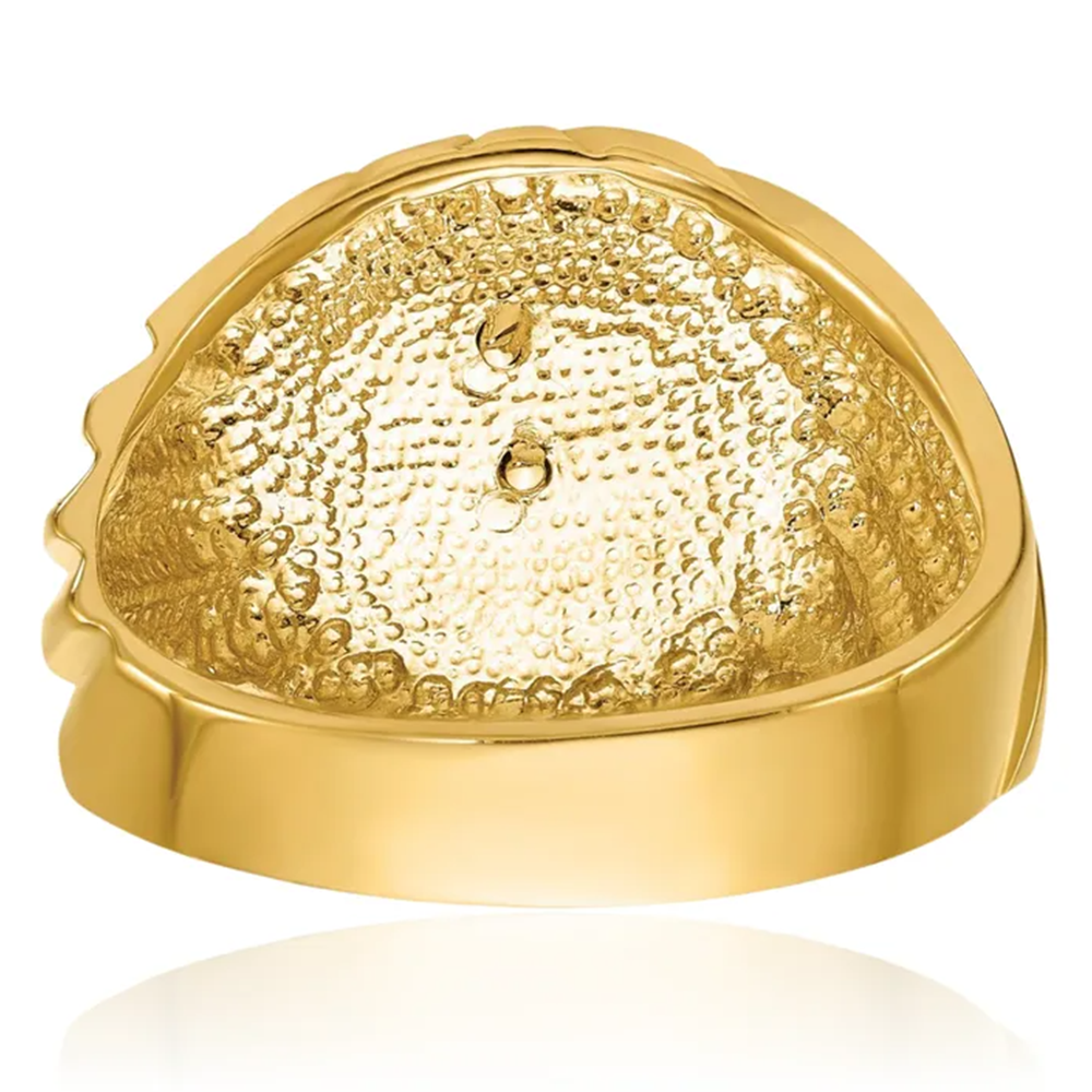 14K Gold Freemason Signet Ring for Men-6