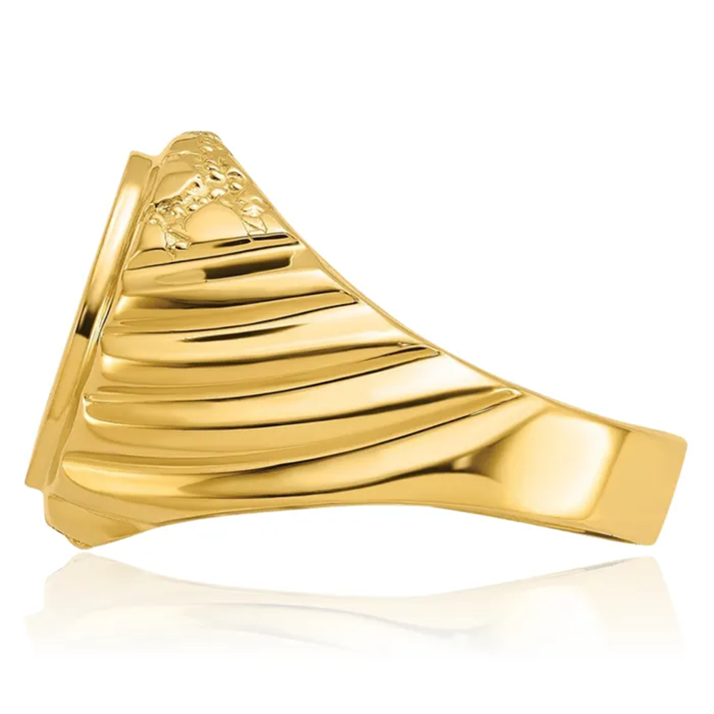 14K Gold Freemason Signet Ring for Men-8