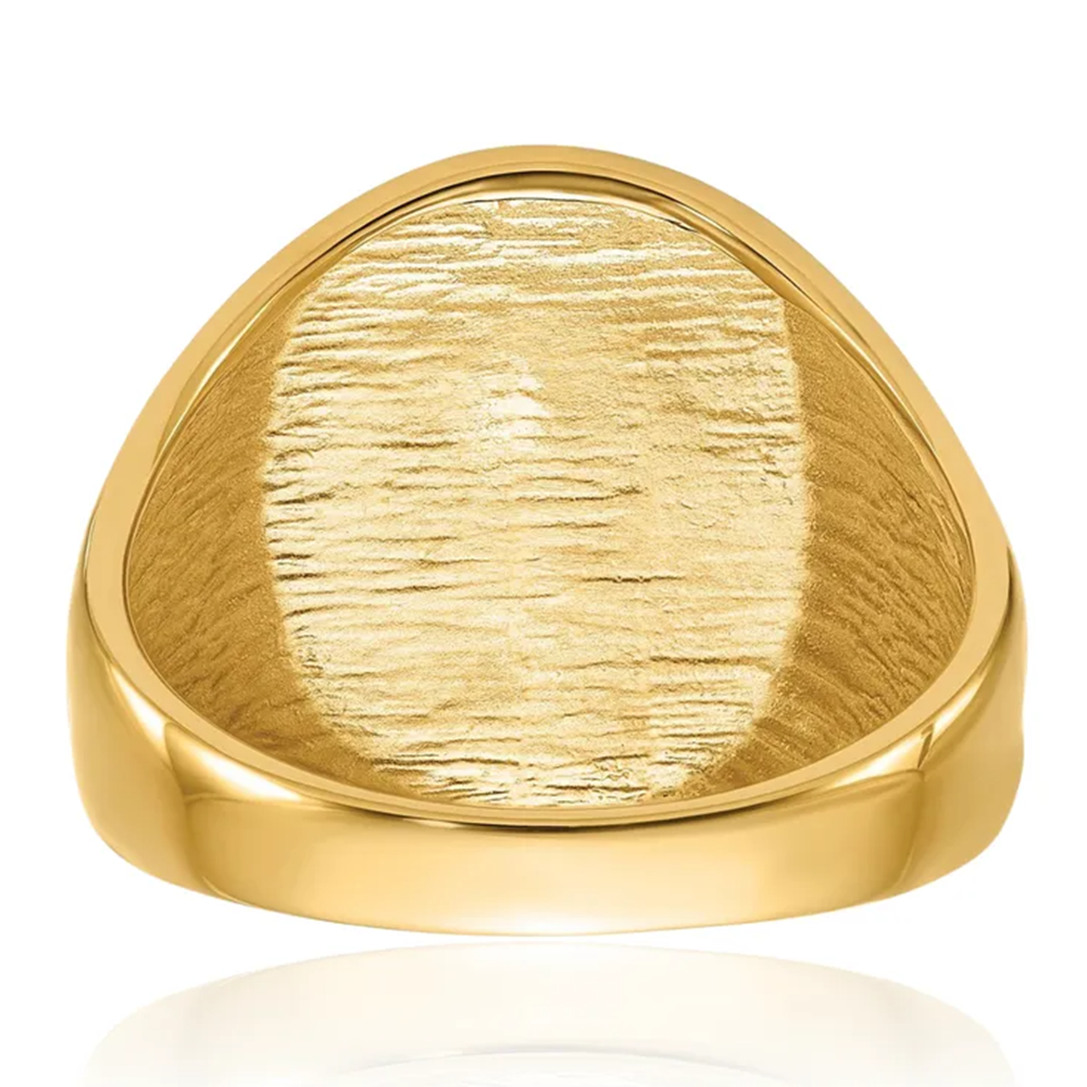 14K Gold Freemason Signet Ring for Men-6