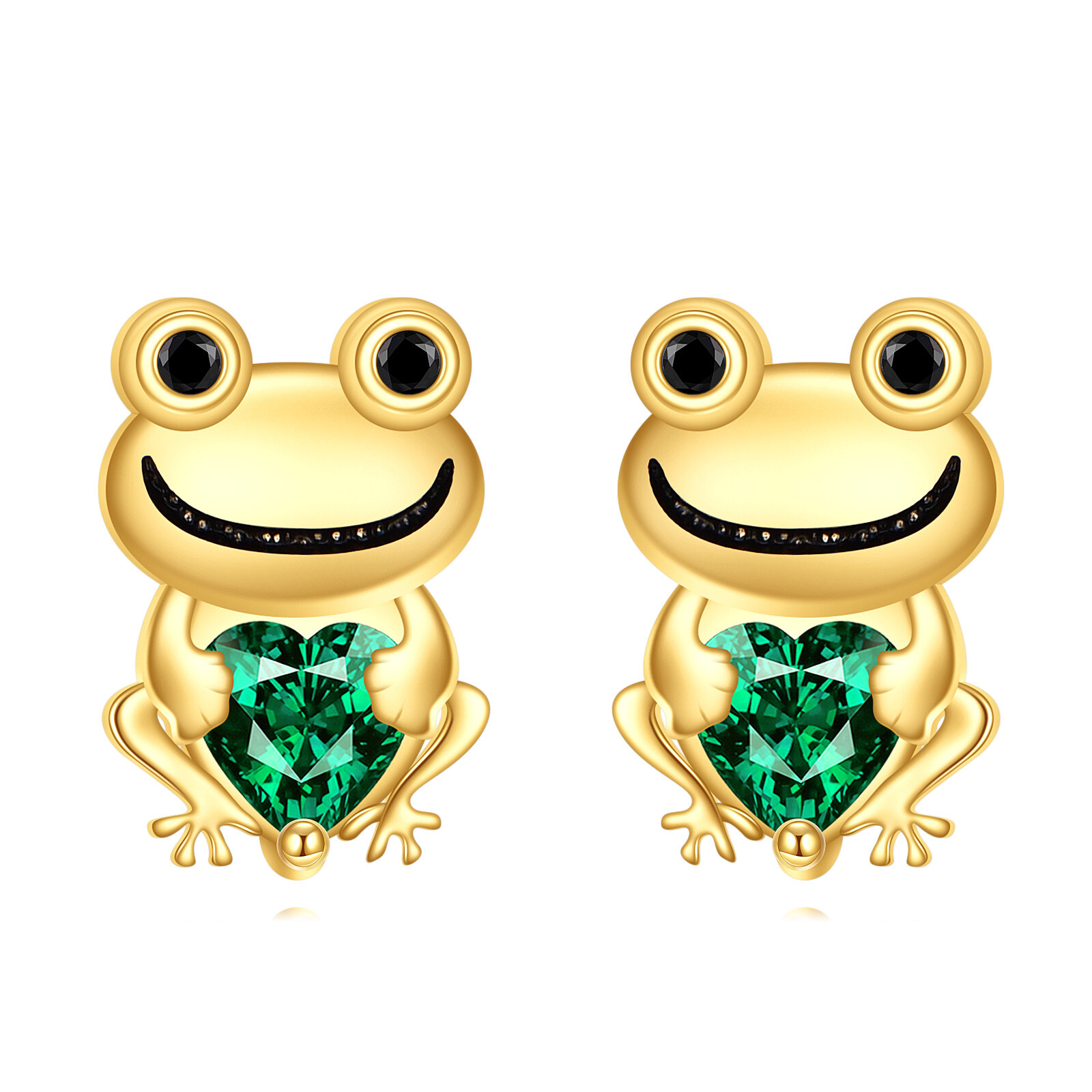 14K Gold Cubic Zirc… - image