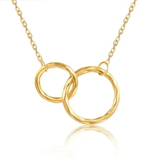 10K Gold Generation Ring Pendant Necklace-21