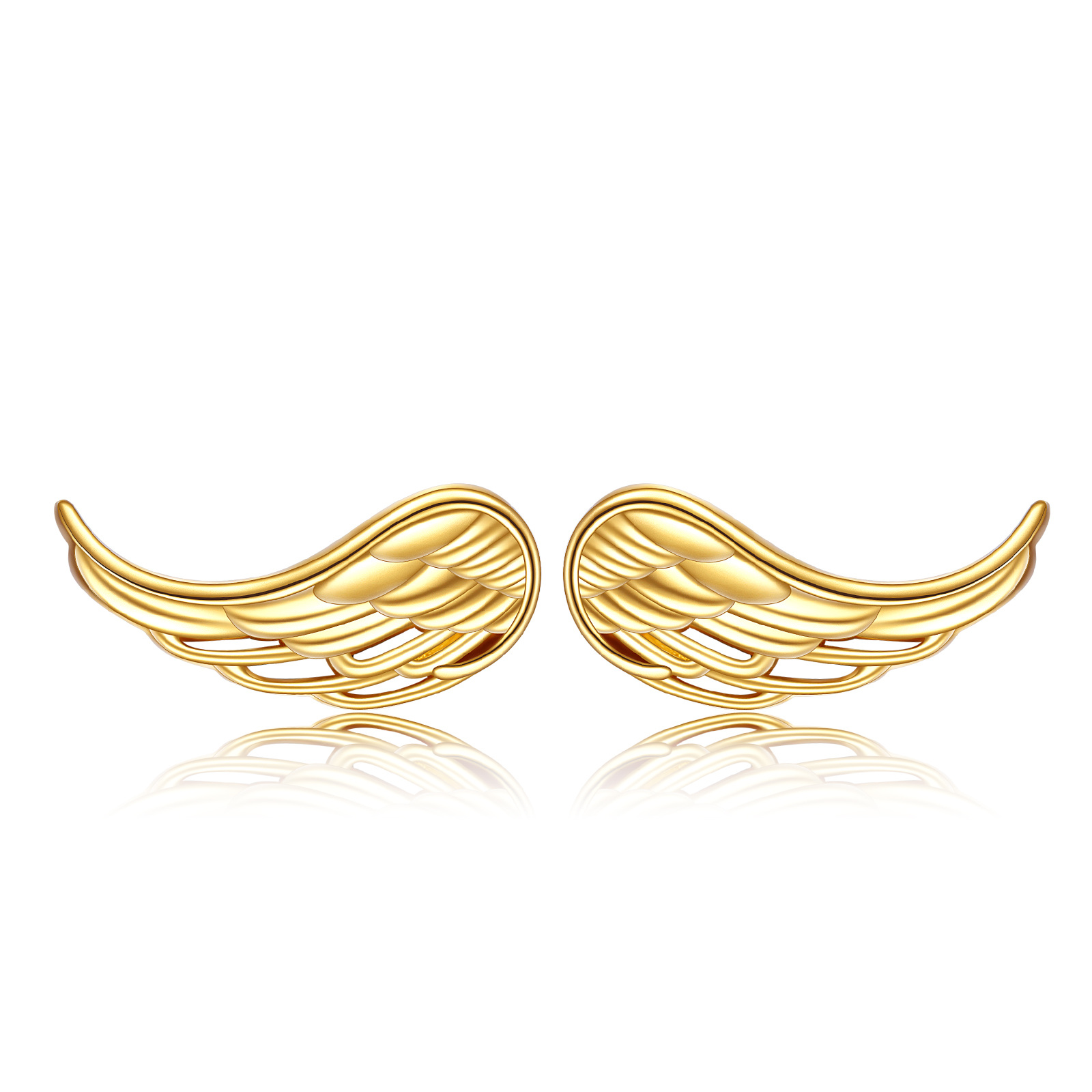 14K Gold Angel Wing… - image