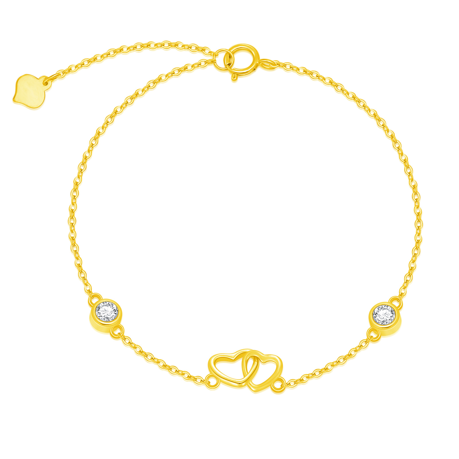 14K Gold Cubic Zirc… - image