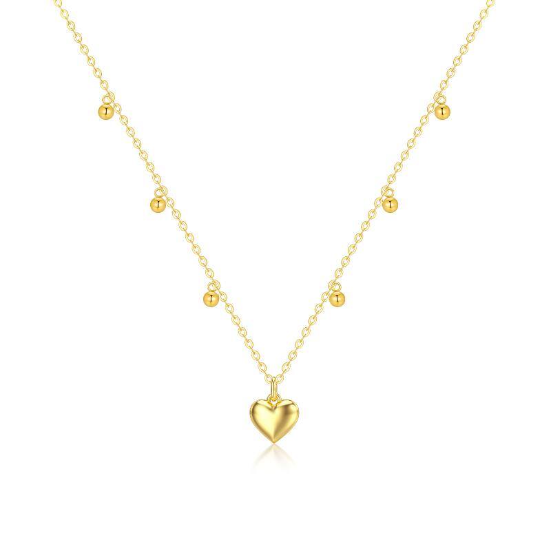14K Gold Heart Meta… - image
