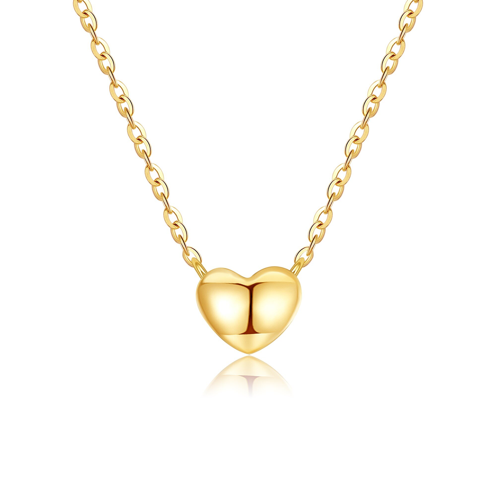 14K Gold Heart Pend… - image