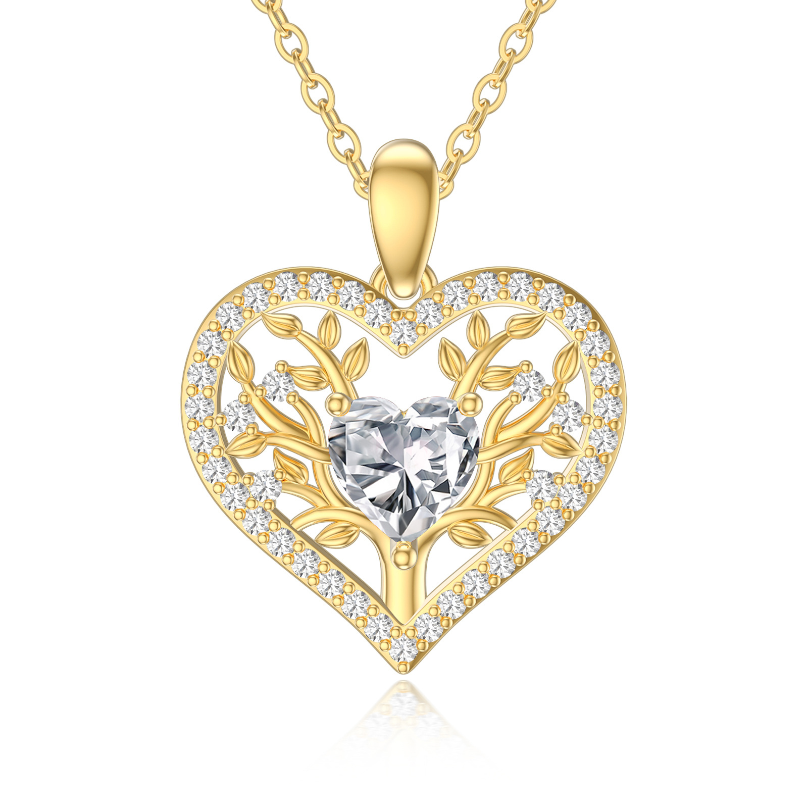 14K Gold Cubic Zirc… - image