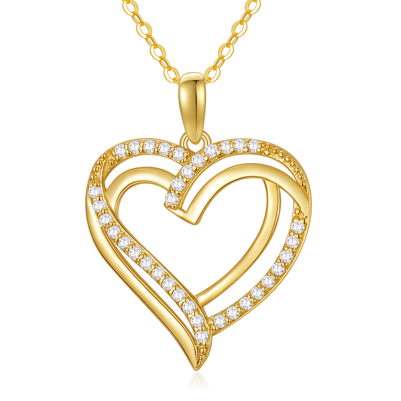 14K Gold Cubic Zirc… - image