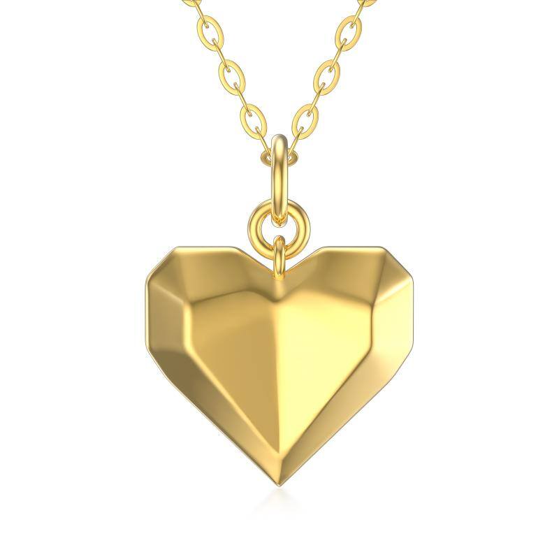 14K Gold Heart Pend… - image