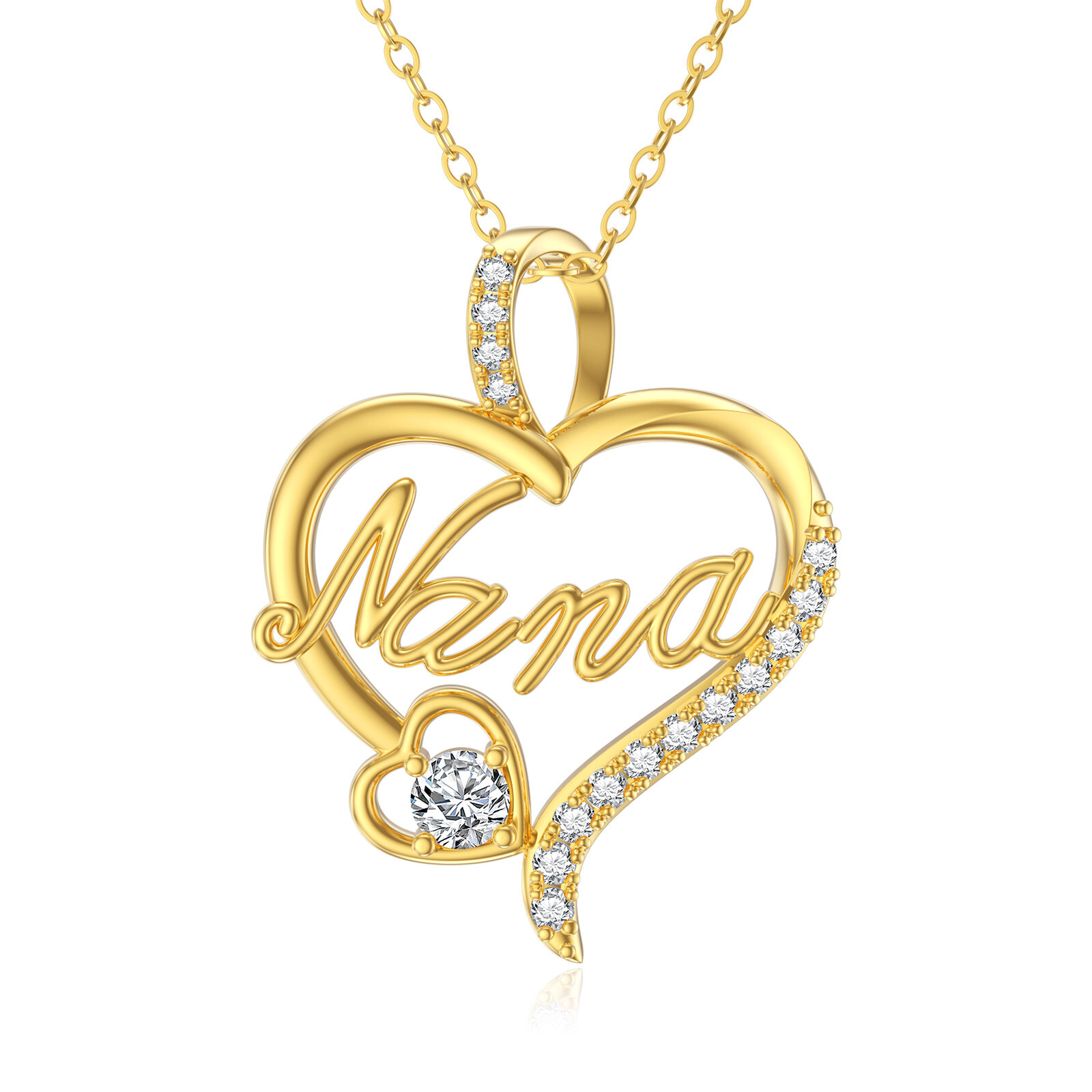 14K Gold Cubic Zirc… - image