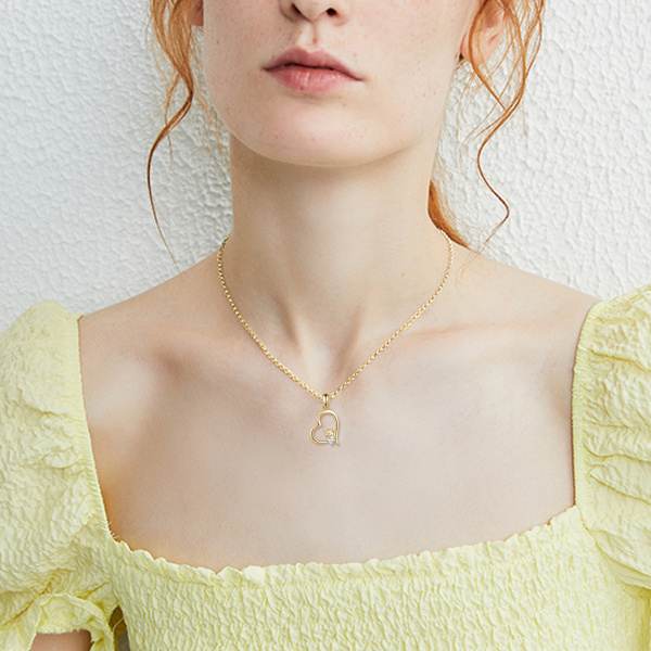 Collier Cœur rose surélevé | Argent sterling | Pandora nada