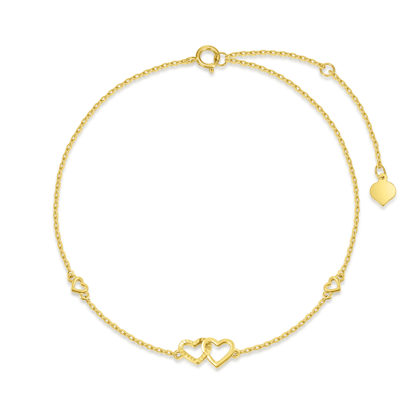 14K Gold Heart Sing… - image