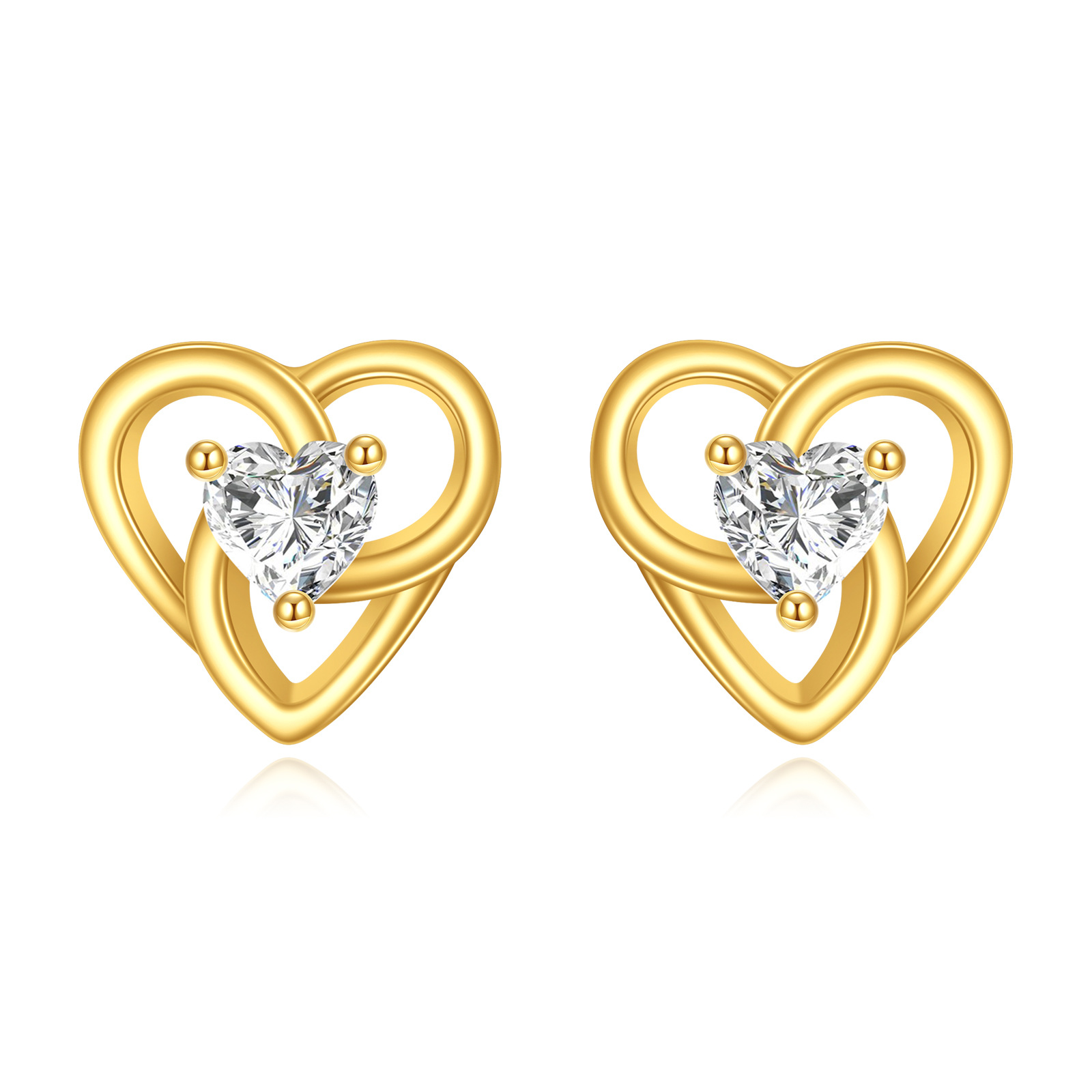 14K Gold Cubic Zirc… - image