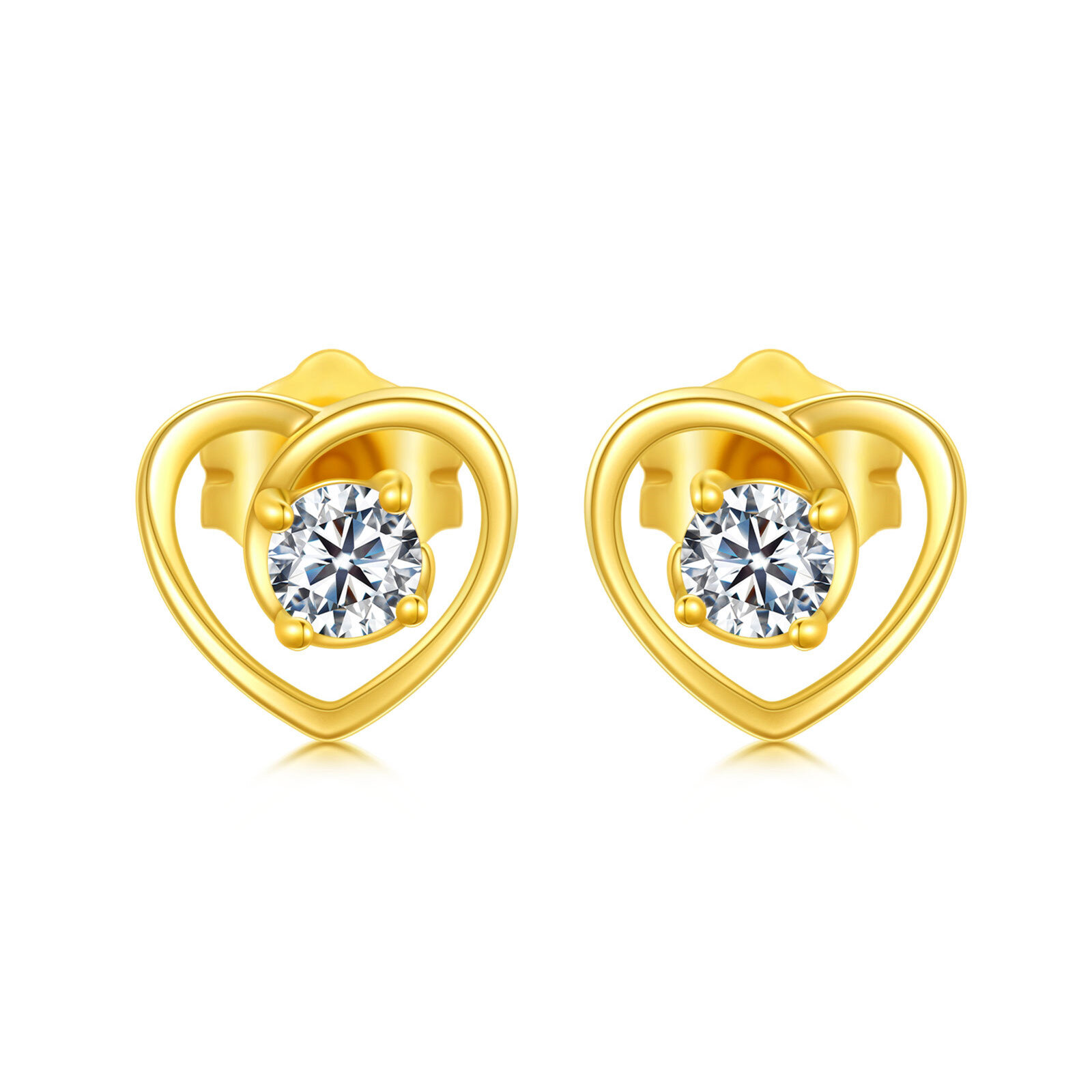 14K Gold Cubic Zirc… - image